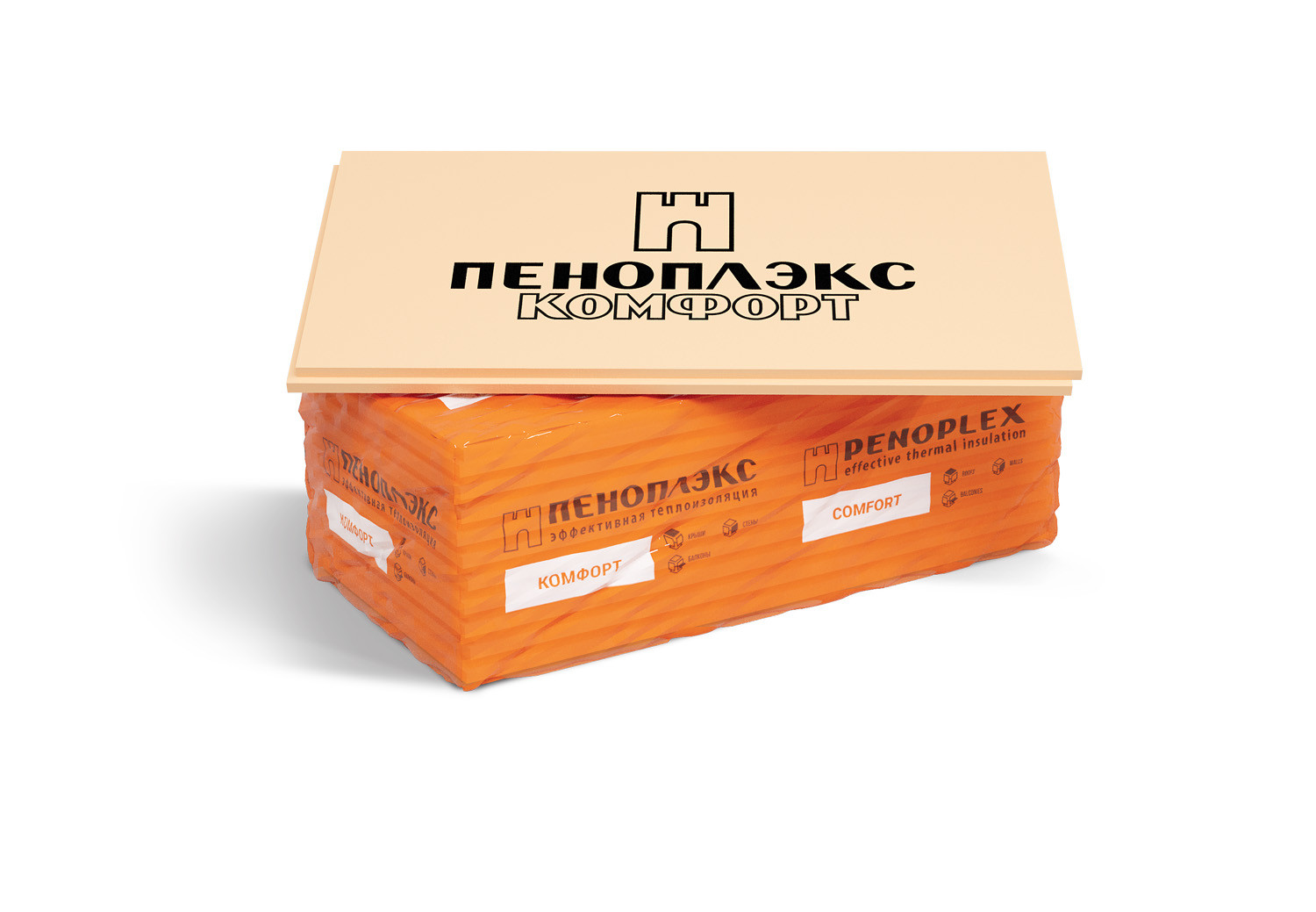 თბოსაიზოლაციო ფილა 20x585x1185 მმ -13,86 მ2 PENOPLEX COMFORT — ქაფპოლისტიროლი (XPS)
